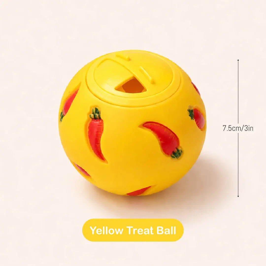 Rabbit Treat Dispenser Toy – Interactive Puzzle Slow Feeder Ball for Bunny, Guinea Pigs & Small Pets