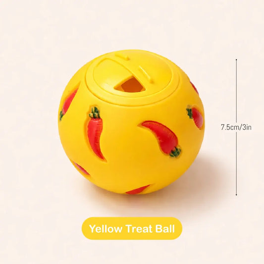 Rabbit Treat Dispenser Toy – Interactive Puzzle Slow Feeder Ball for Bunny, Guinea Pigs & Small Pets