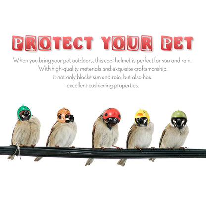 8-Piece Rainproof Chicken Hat Set - Stylish and Functional Protection Gear for Chickens and Parrots