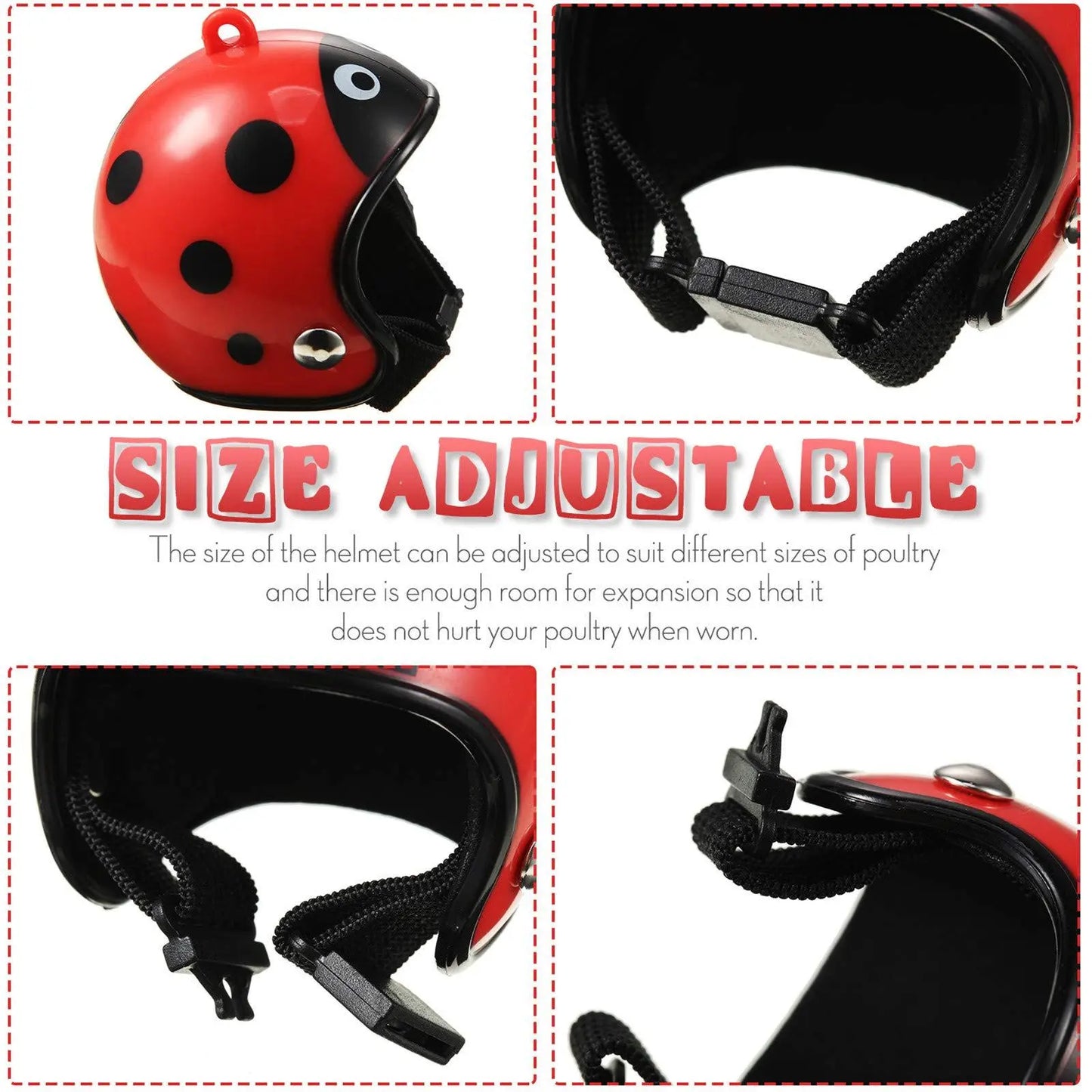 8-Piece Rainproof Chicken Hat Set - Stylish and Functional Protection Gear for Chickens and Parrots