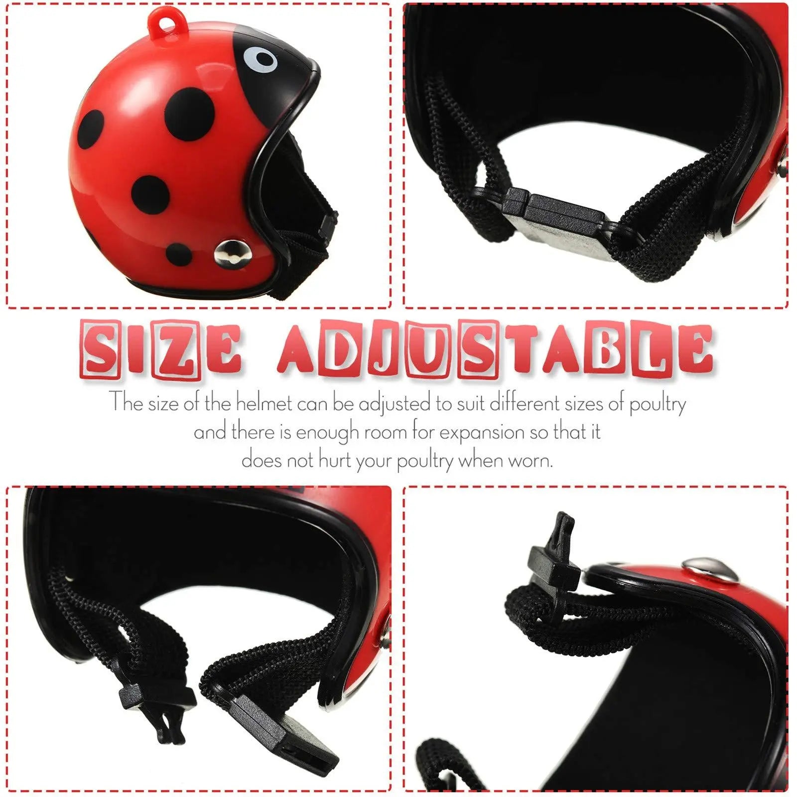 8-Piece Rainproof Chicken Hat Set - Stylish and Functional Protection Gear for Chickens and Parrots