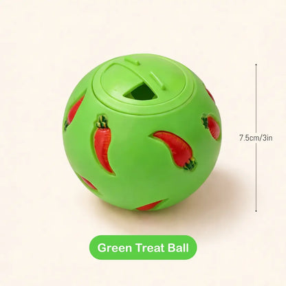 Rabbit Treat Dispenser Toy – Interactive Puzzle Slow Feeder Ball for Bunny, Guinea Pigs & Small Pets