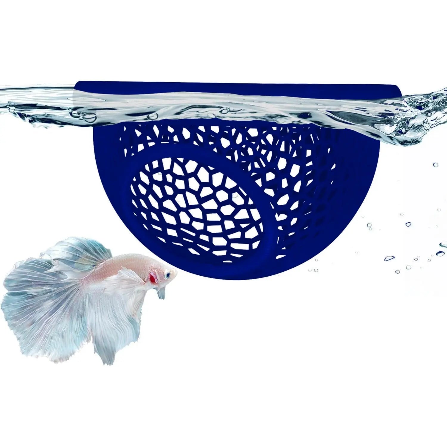 Floating Betta Habitat and Shrimp Cave – 3D Printed Aquarium Decor, Multi-Functional Hammock, Feeding Ring, and Secure Resting Area for Betta Fish, Shrimp, and Small Fish (Eco-Safe PETG Material)